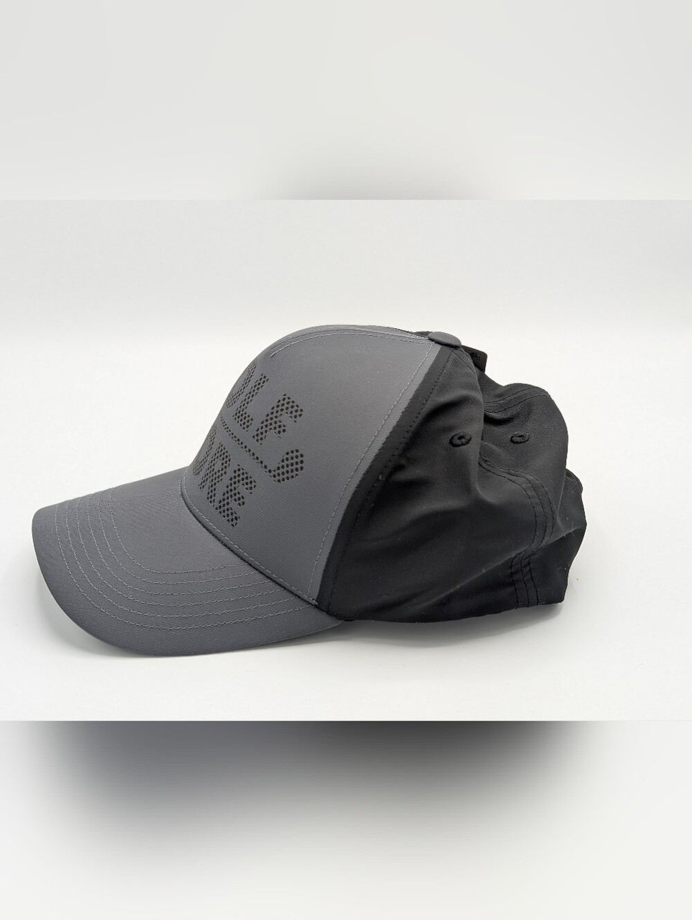 PGA Tour Cap Charcoal Black 'GOLF MORE' Mesh Adjustable One Size - Picture 7 of 8